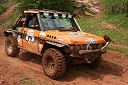 Orange 4 Door Trayback Range Rover