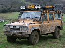 Front and side of Camel Trophy Land Rover