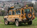 Rear and side of Camel Trophy Land Rover