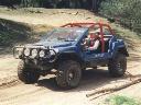 Blue and red Dakar kit car