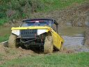 Being towed out of the mud hole
